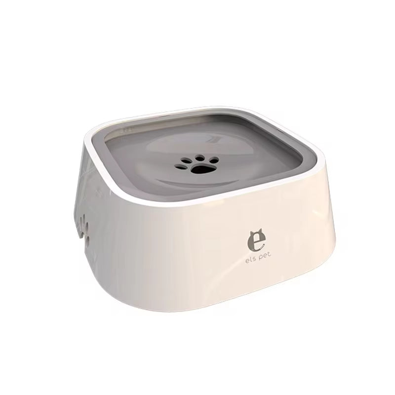 Non-Spill Floating Water Bowl for Dogs and Cats - Anti-Overflow Plastic Dispenser