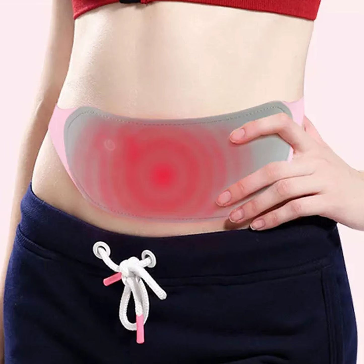 1Pcs Menstrual Relief Heating Pad Electric Fast Heating Vibration Massage Belt Portable Heating Pads for Women Back Belly Pain