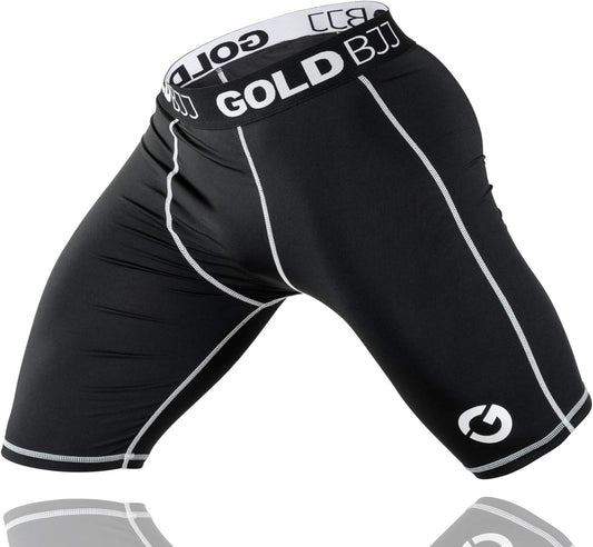 Jiu Jitsu Compression Shorts - Base Layer for Gi and No-Gi Grappling - Martial Arts Short