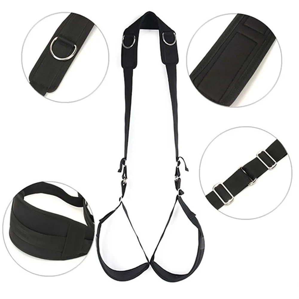 Easy Access Portable Thigh Restraint Sling for Fetish Bondage Unisex Sex Swing Toy Sex Chaises Sex Meubles Adult Sex Toys -30