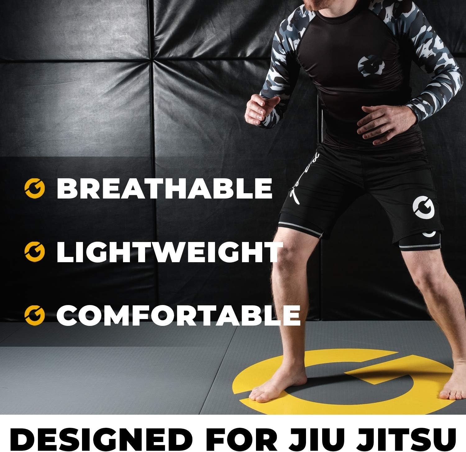 Jiu Jitsu Compression Shorts - Base Layer for Gi and No-Gi Grappling - Martial Arts Short