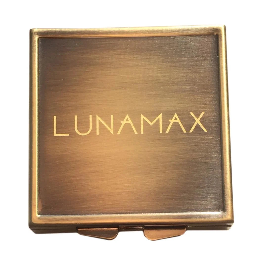 Strawberry + Brass Lunamax Pocket Case, Flavored Lubricated Latex Condoms-24 Count